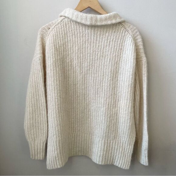 A.L.C. Everett Quarter-Zip Sweater Alpaca / Wool Blend - Picture 5 of 8